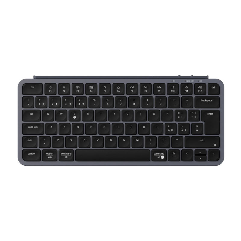 Keychron B1 Pro Ultra-Slim Wireless Keyboard ISO Layout Collection - Color:Space Gray - Layout Versions:Italy-ISO