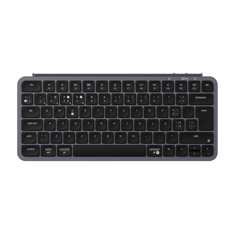 Keychron B1 Pro Ultra-Slim Wireless Keyboard ISO Layout Collection - Color:Space Gray - Layout Versions:Portugal-ISO