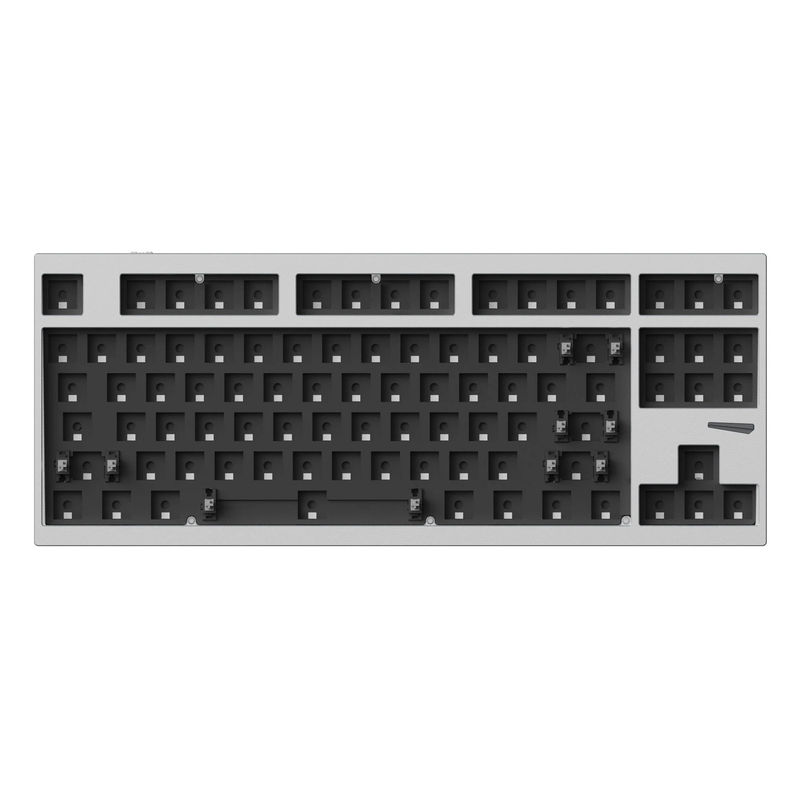 Lemokey L4 QMK Wireless Custom Gaming Keyboard - Type:Barebone - Color:Space Silver - Switches:Barebone