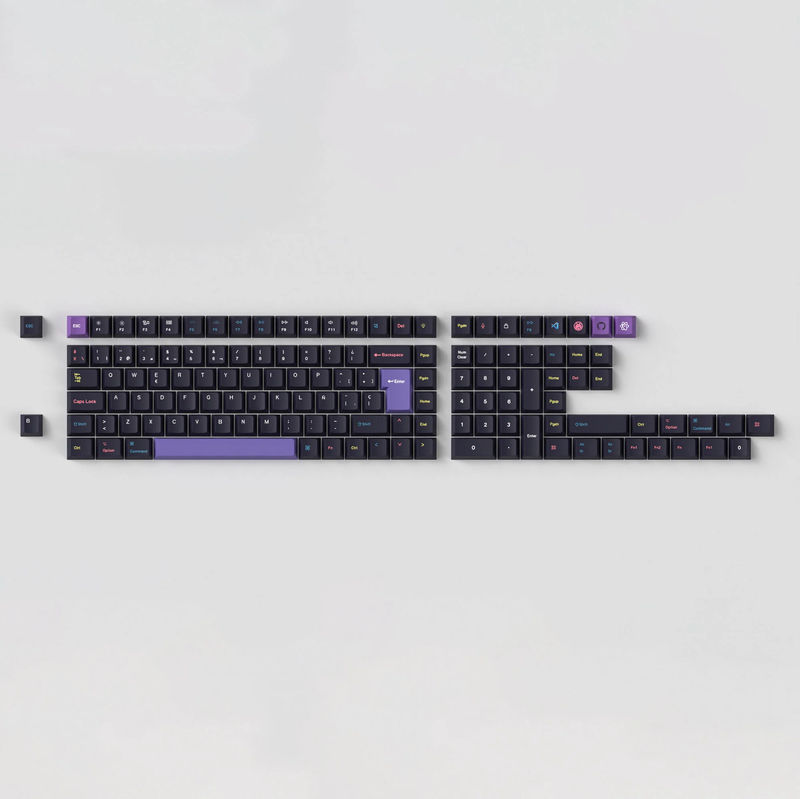 ISO Cherry Profile Dye-Sub PBT Full Set Keycap Set - Developer - Version:Developer Full Set - Layout:ES-ISO