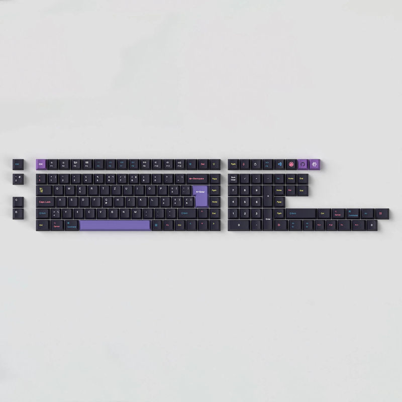 ISO Cherry Profile Dye-Sub PBT Full Set Keycap Set - Developer - Version:Developer Full Set - Layout:Swiss-ISO