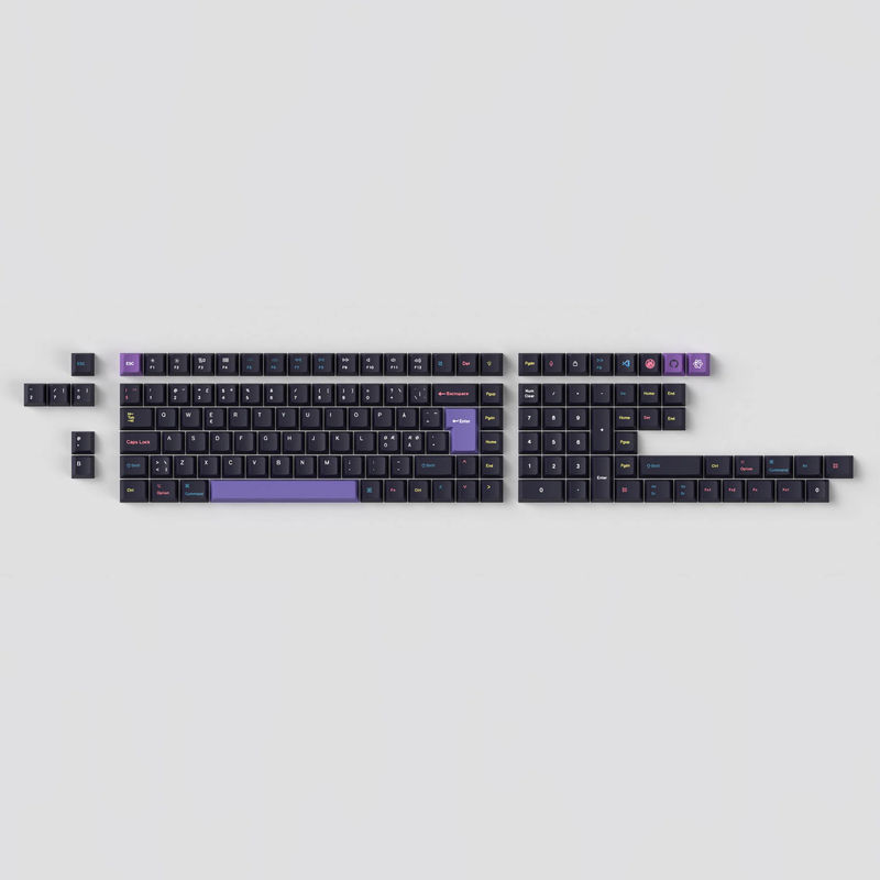 ISO Cherry Profile Dye-Sub PBT Full Set Keycap Set - Developer - Version:Developer Full Set - Layout:Nordic-ISO