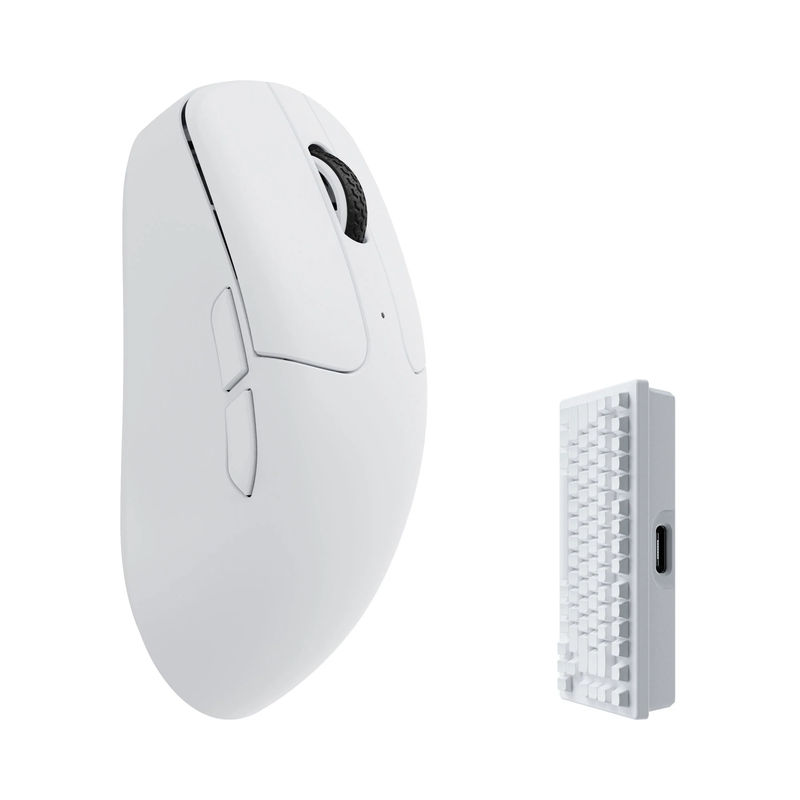 Keychron M2 Wireless Mouse - Color:White - Polling Rate:4000 Hz