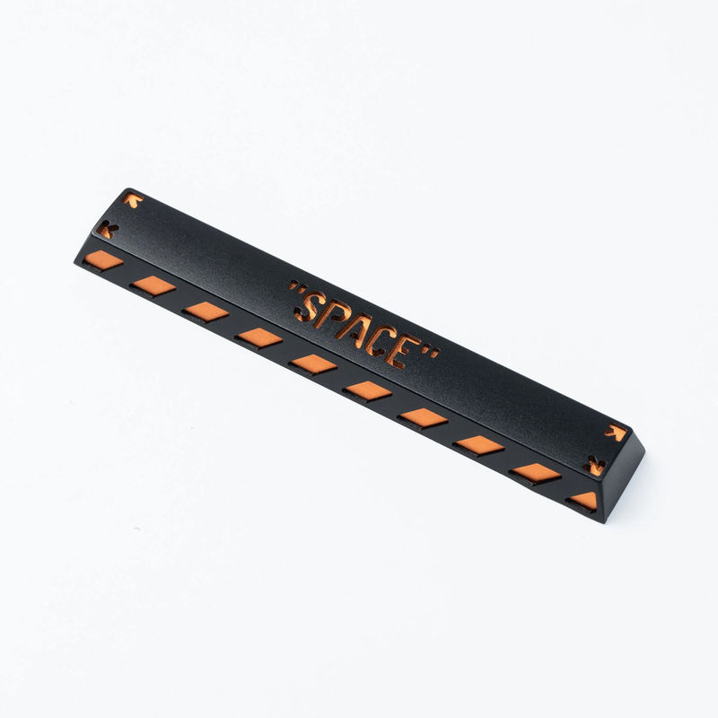 Spacebar/ESC/Enter Key Aluminum Alloy Artisan Keycap - Key:Spacebar (6.25u) - Colorways:Black