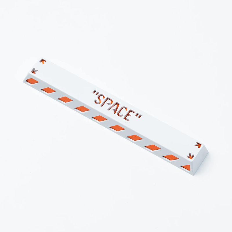 Spacebar/ESC/Enter Key Aluminum Alloy Artisan Keycap - Key:Spacebar (6.25u) - Colorways:White