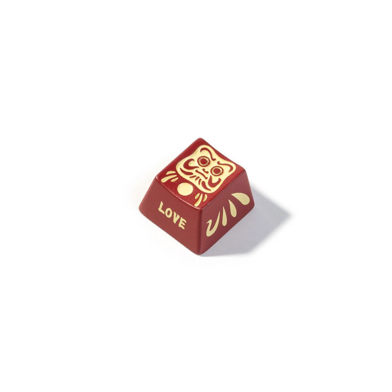 Keychron Daruma Doll Metal Artisan Keycap - Size:1u - Colorways:Red