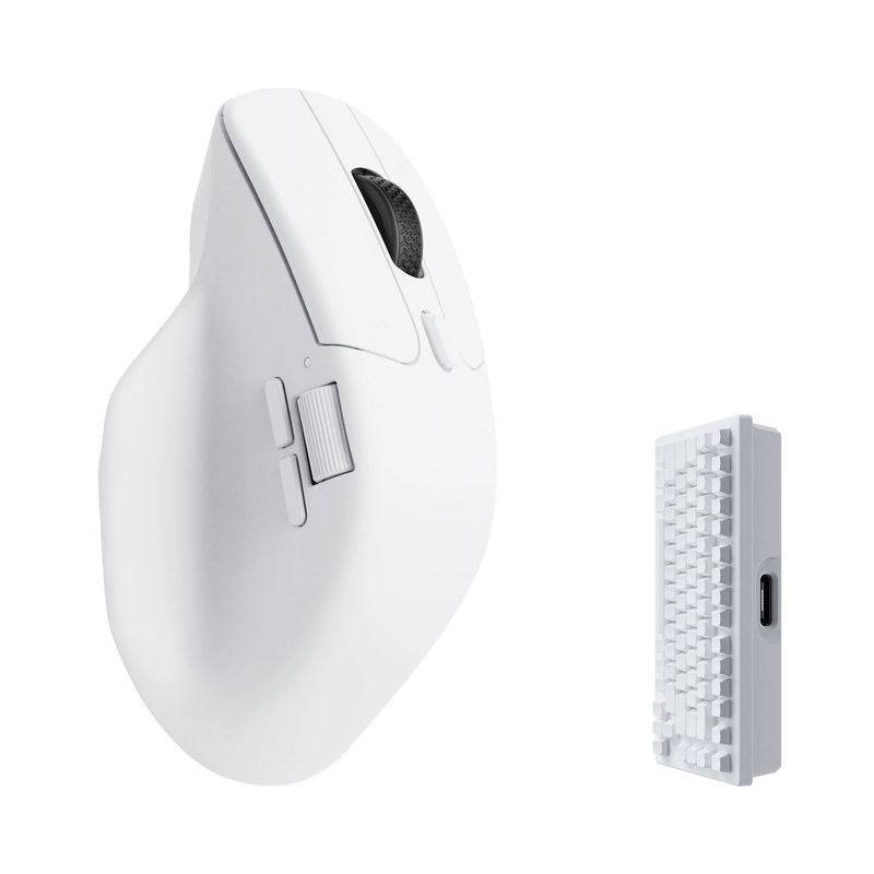 Keychron M6 Wireless Mouse - Color:White - Polling Rate:4000 Hz