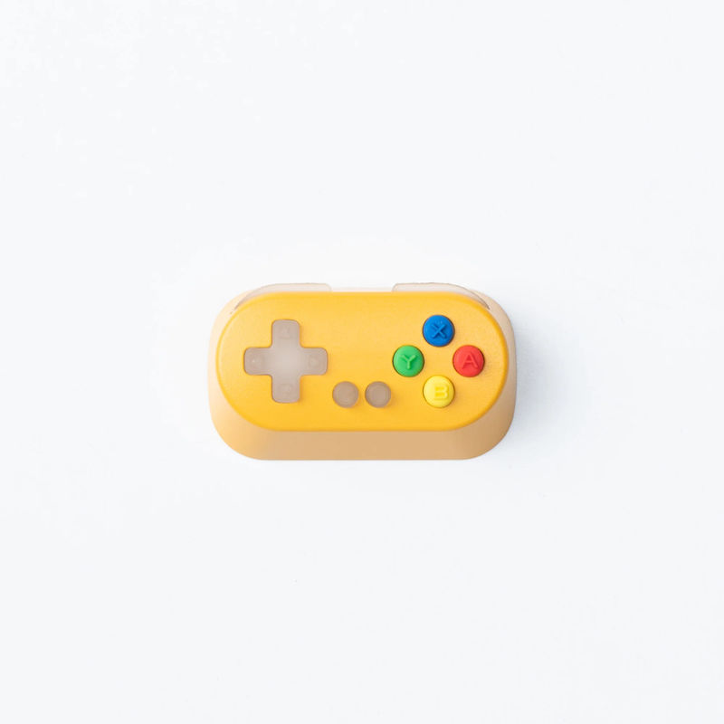 Gamepad Controller Capslock Aluminum Alloy Artisan Keycap - Size:1.75u - Colorways:Yellow