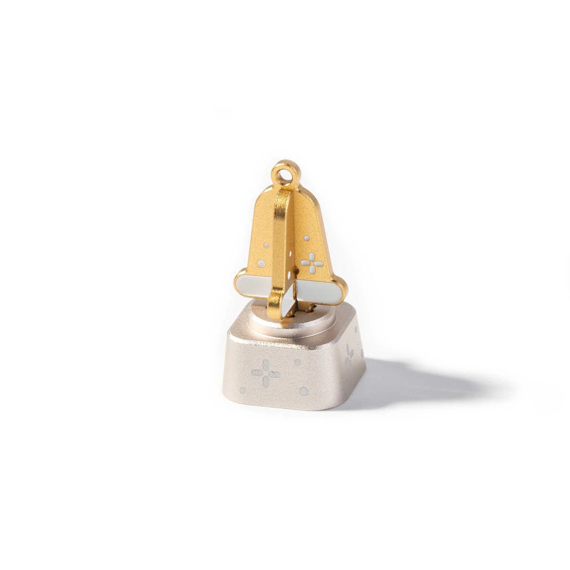 Christmas Aluminum Alloy Artisan Keycap - Size:1u - Colorways:Christmas Bell