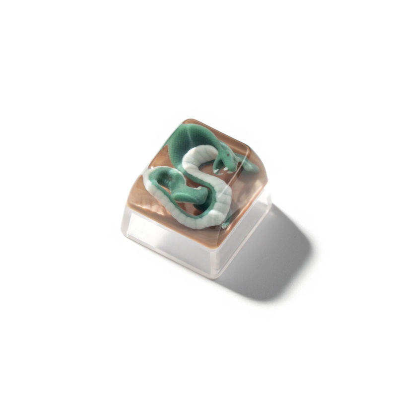 Magic Animal Resin Artisan Keycap - Size:1u - Theme:Green Snake