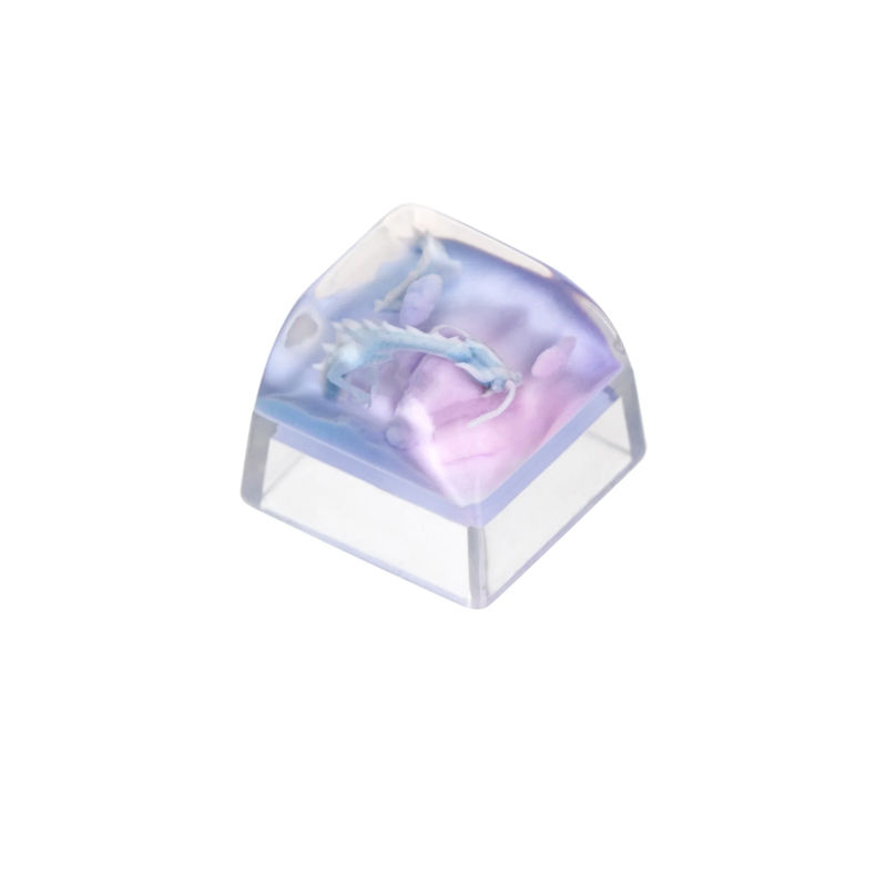 Magic Animal Resin Artisan Keycap - Size:1u - Theme:Purple Dragon