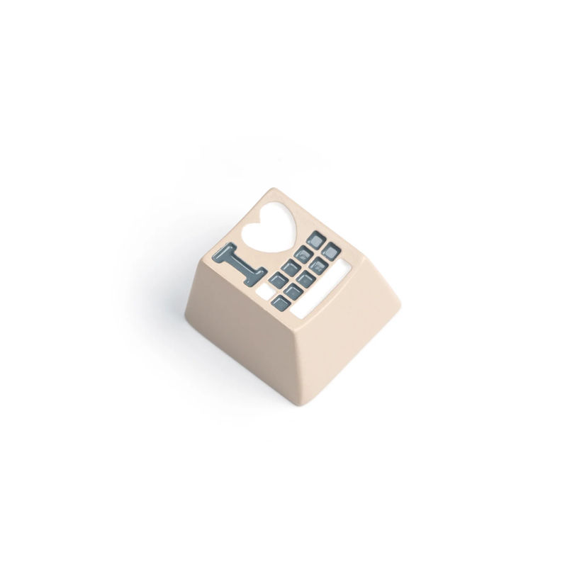Keychron Metal Artisan Keycap - Love - Size:1u - Colorways:Coffee Yellow