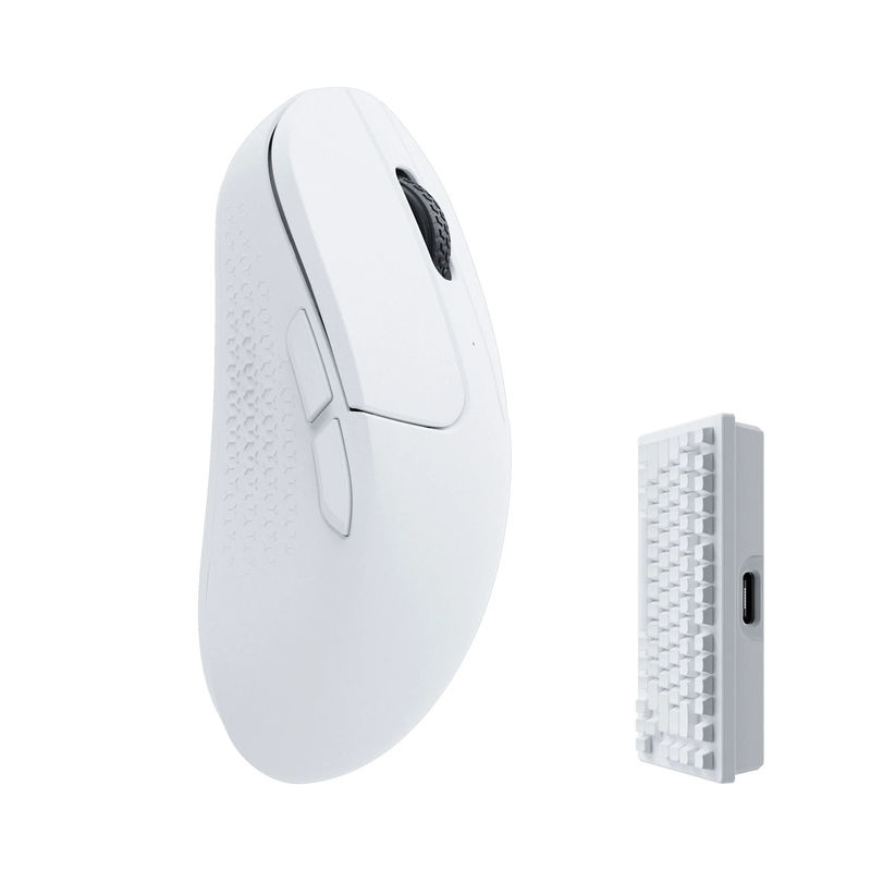 Keychron M3 Mini Wireless Mouse - Color:White - Sensor:Pixart 3395 (4K Polling Rate)