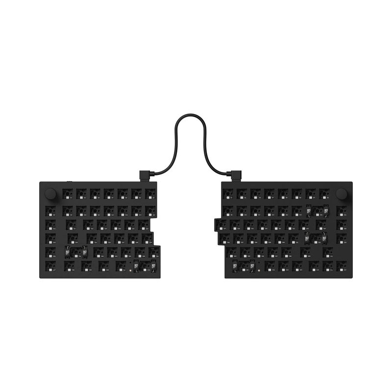 Keychron Q11 QMK Custom Mechanical Keyboard - Type:Barebone Knob - Color:Carbon Black - Switches:Barebone