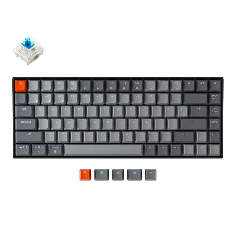 Keychron K2 Wireless Mechanical Keyboard (Version 2) - Version:RGB Backlight - Switch Option:Gateron G Pro Blue