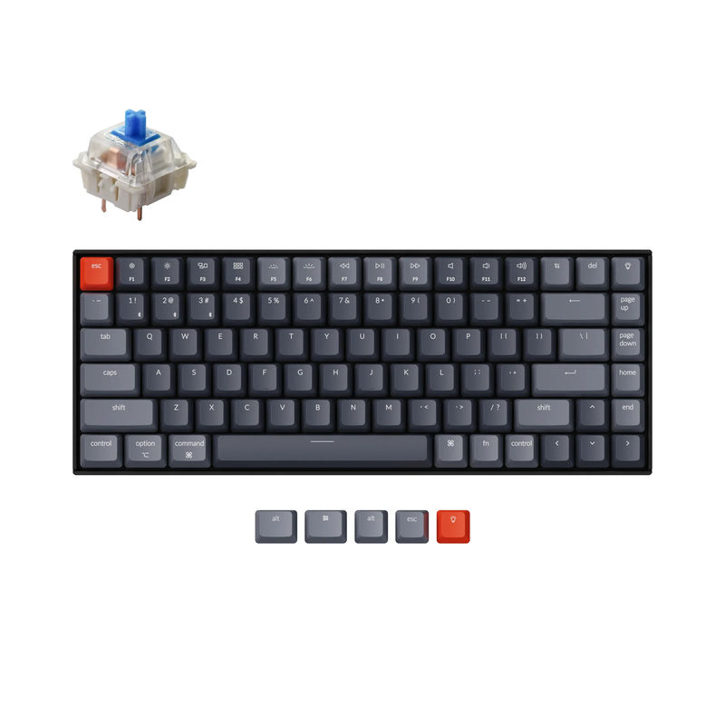 Keychron K2 Wireless Mechanical Keyboard (Version 2) - Version:White Backlight (Version B) - Switch Option:Gateron G Pro Blue