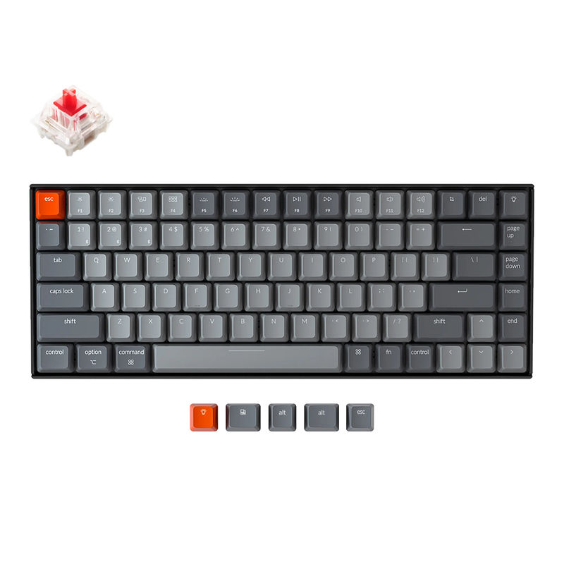 Keychron K2 Wireless Mechanical Keyboard (Version 2) - Version:RGB Backlight - Switch Option:Gateron G Pro Red
