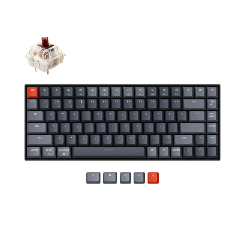 Keychron K2 Wireless Mechanical Keyboard (Version 2) - Version:White Backlight (Version B) - Switch Option:Gateron G Pro Brown