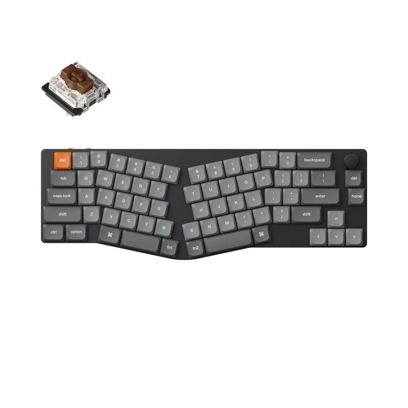 Keychron K11 Max QMK/VIA Wireless Custom Mechanical Keyboard - Version:RGB Backlight - Switch Type:Low Profile Gateron Mechanical - Switch Option:Brown