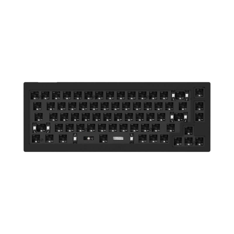 Keychron V2 QMK Custom Mechanical Keyboard - Type:Barebone - Color:Carbon Black (Non-transparent) - Switches:Barebone