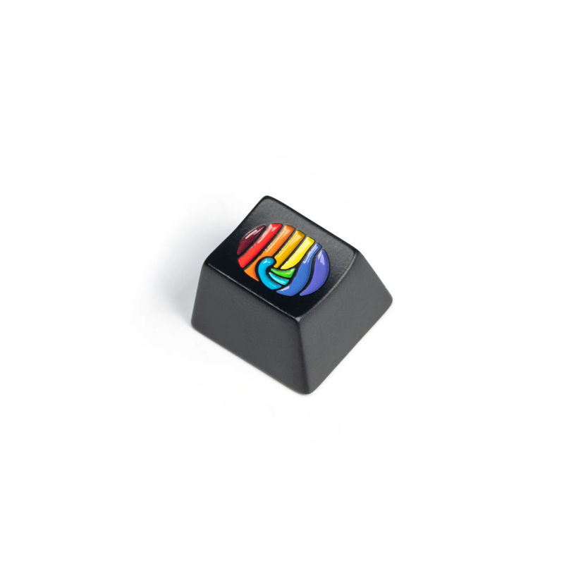Keychron Colorful Great Wave Metal Artisan Keycap - Size:1u - Colorways:Black