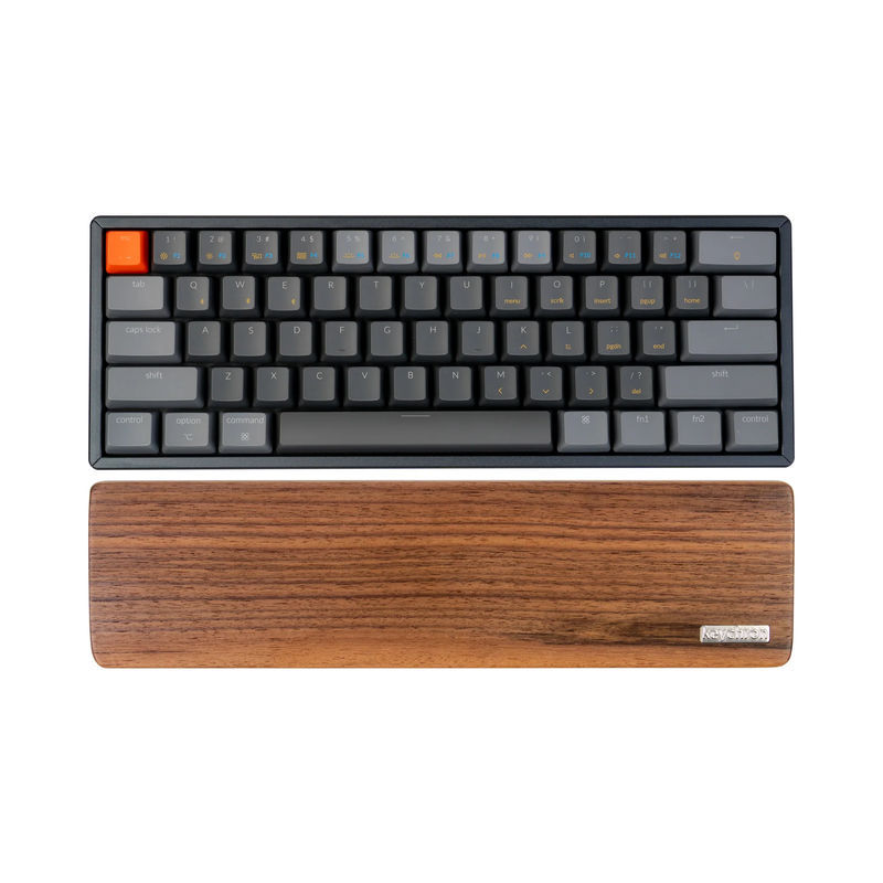 Keychron Wooden Palm Rest - Material:Wooden - Keyboard Version:K12 / Q4 / Q4 Pro / Q4 HE / V4 / V4 Max / Q60 / Q60 Max
