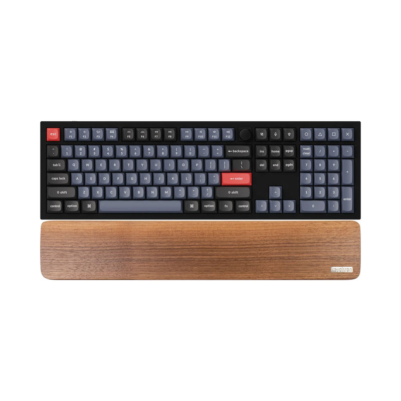 Keychron Wooden Palm Rest - Material:Wooden - Keyboard Version:Q6 / Q6 Pro / Q6 Max / Q6 HE / V6 / V6 Max / K10 Pro