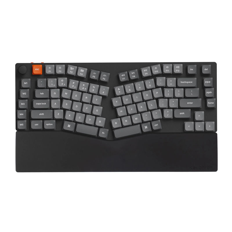 Keychron Silicone Palm Rest - Color:Black - Keyboard Profile:Low Profile - Keyboard Version:K15 Pro / K15 Max