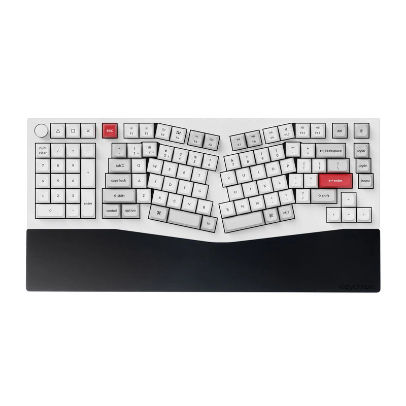 Keychron Silicone Palm Rest - Color:Black - Keyboard Profile:Normal Profile - Keyboard Version:Q14 Pro / Q14 Max