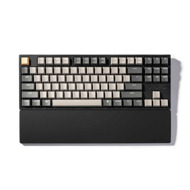 Keychron Silicone Palm Rest - Color:Black - Keyboard Profile:Normal Profile - Keyboard Version:K8 / K8 Version 2 / K8 Pro / K8 Max / C1 / C1 Pro / L4