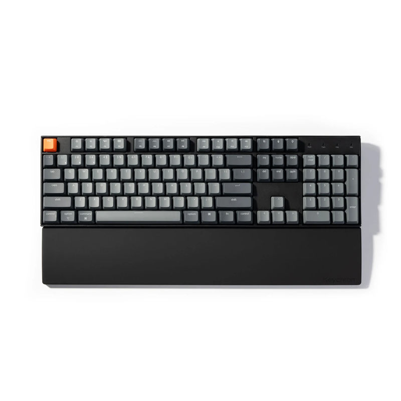 Keychron Silicone Palm Rest - Color:Black - Keyboard Profile:Normal Profile - Keyboard Version:K10 / K10 Version 2 / C2 / C2 Pro