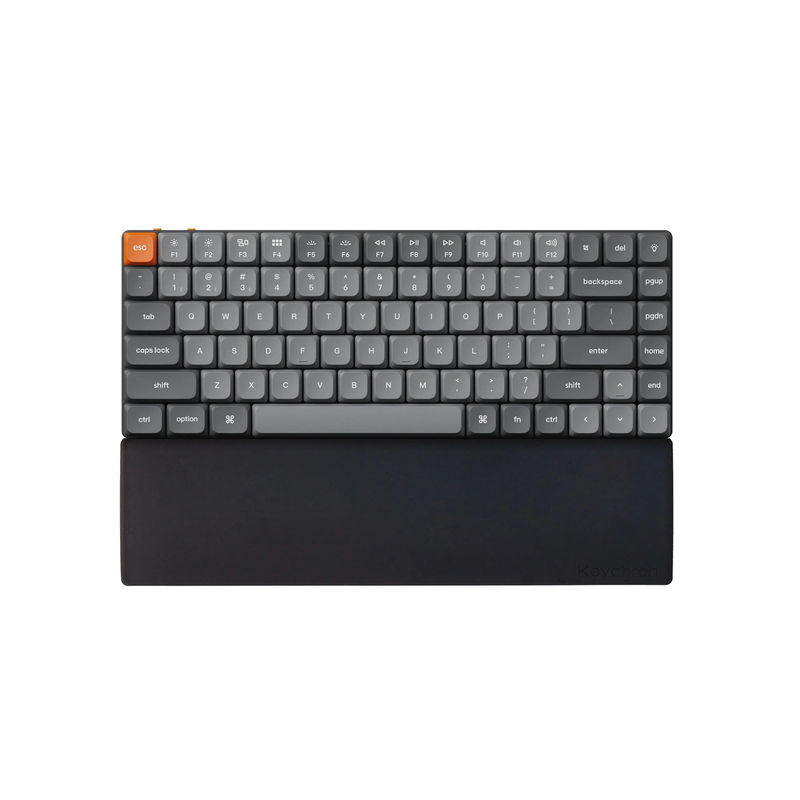 Keychron Silicone Palm Rest - Color:Black - Keyboard Profile:Low Profile - Keyboard Version:K3 / K3 Pro / K3 Max / K7 / K7 Pro