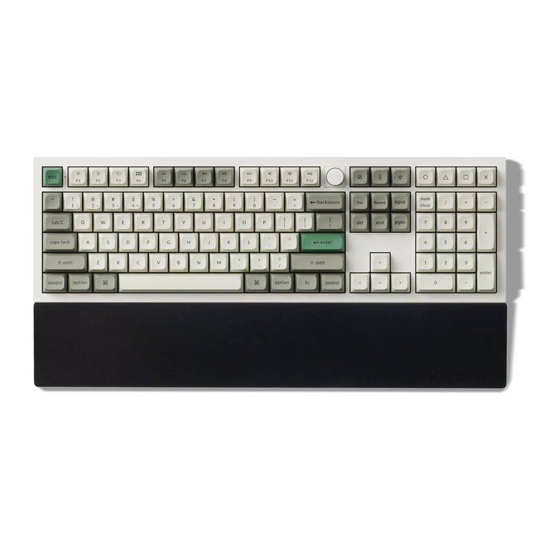 Keychron Silicone Palm Rest - Color:Black - Keyboard Profile:Normal Profile - Keyboard Version:K10 Pro / K10 Max / Q6 / Q6 Pro / Q6 Max / Q6 HE / V6 / V6 Max