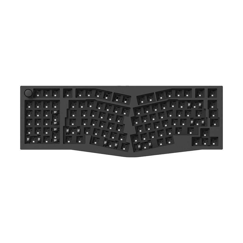 Keychron Q14 Max (Alice Layout) QMK Wireless Custom Mechanical Keyboard - Type:Barebone Knob - Color:Carbon Black - Switches:Barebone