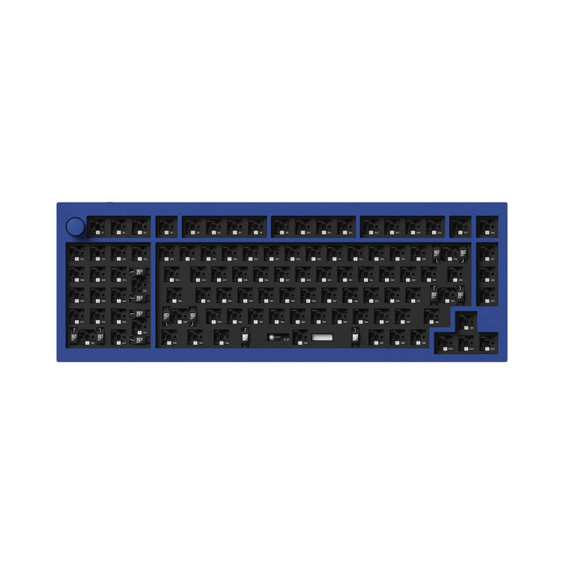 Keychron Q12 QMK Custom Mechanical Keyboard - Type:Barebone Knob - Color:Navy Blue - Switches:Barebone
