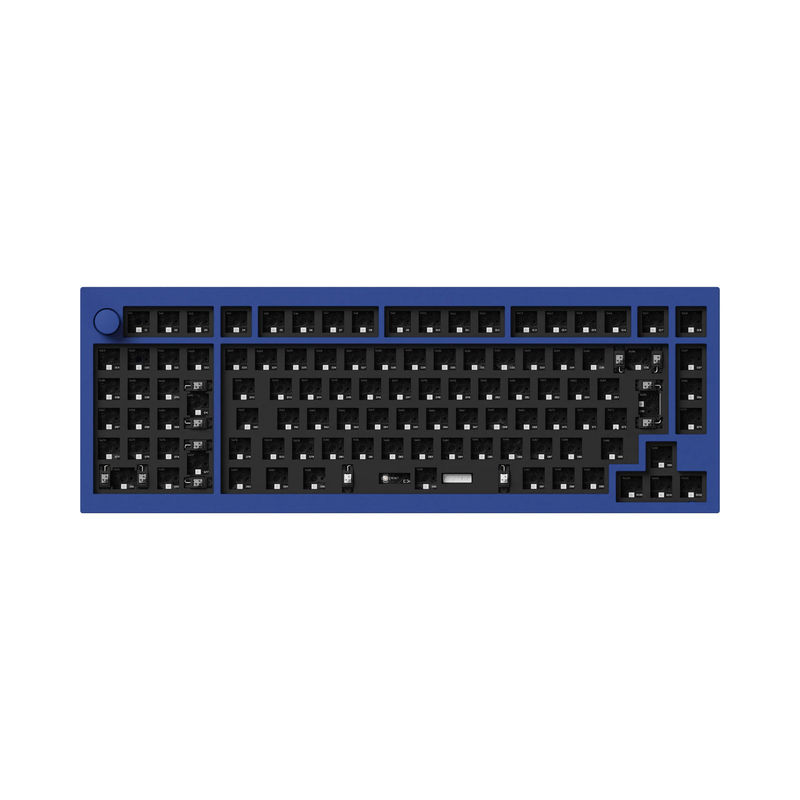 Keychron Q12 QMK Custom Mechanical Keyboard - Type:Barebone ISO Knob - Color:Navy Blue - Switches:Barebone