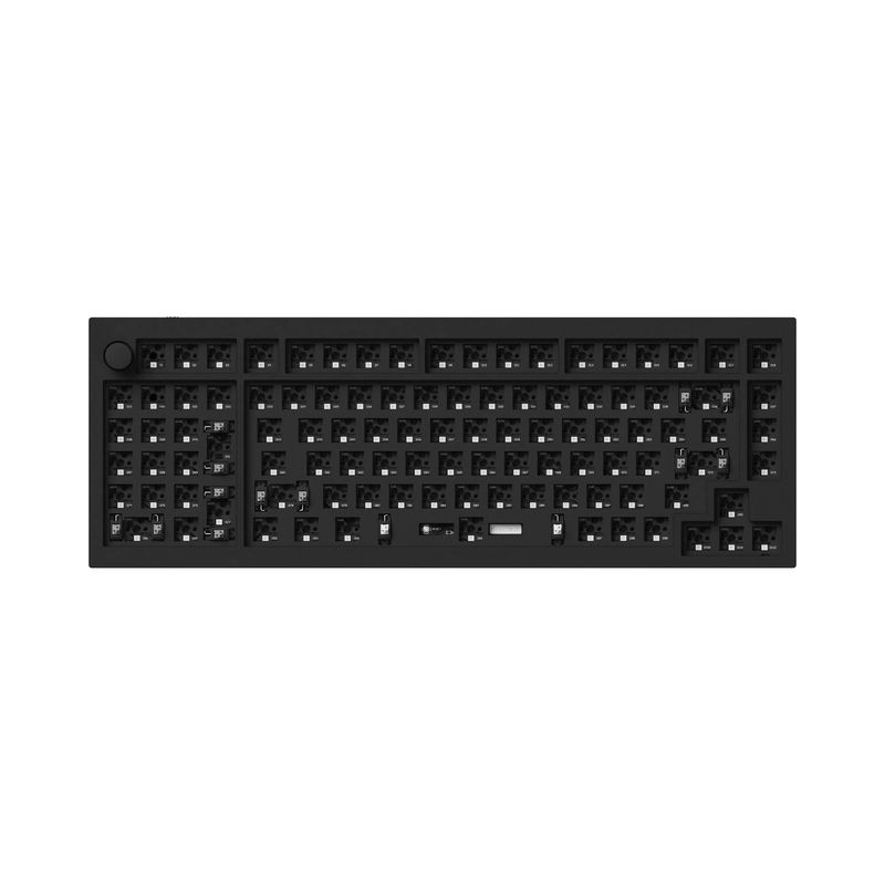 Keychron Q12 QMK Custom Mechanical Keyboard - Type:Barebone Knob - Color:Carbon Black - Switches:Barebone