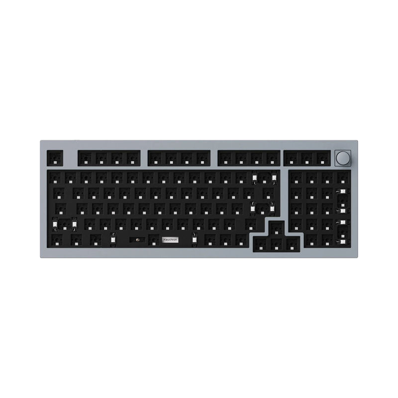 Keychron Q5 QMK Custom Mechanical Keyboard - Type:Barebone Knob - Color:Silver Grey - Switches:Barebone