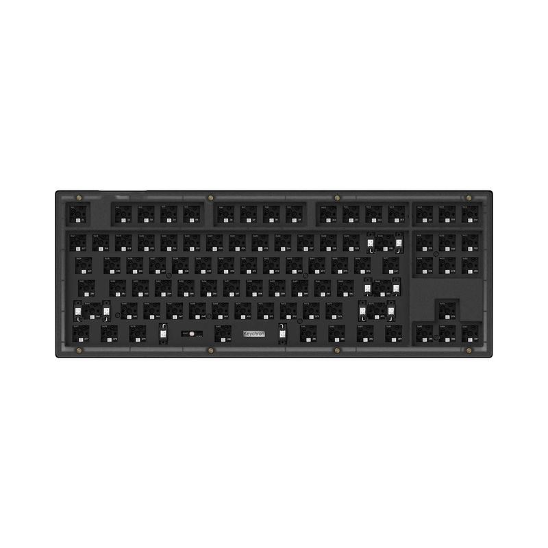 Keychron V3 QMK Custom Mechanical Keyboard - Type:Barebone - Color:Frosted Black (Translucent) - Switches:Barebone