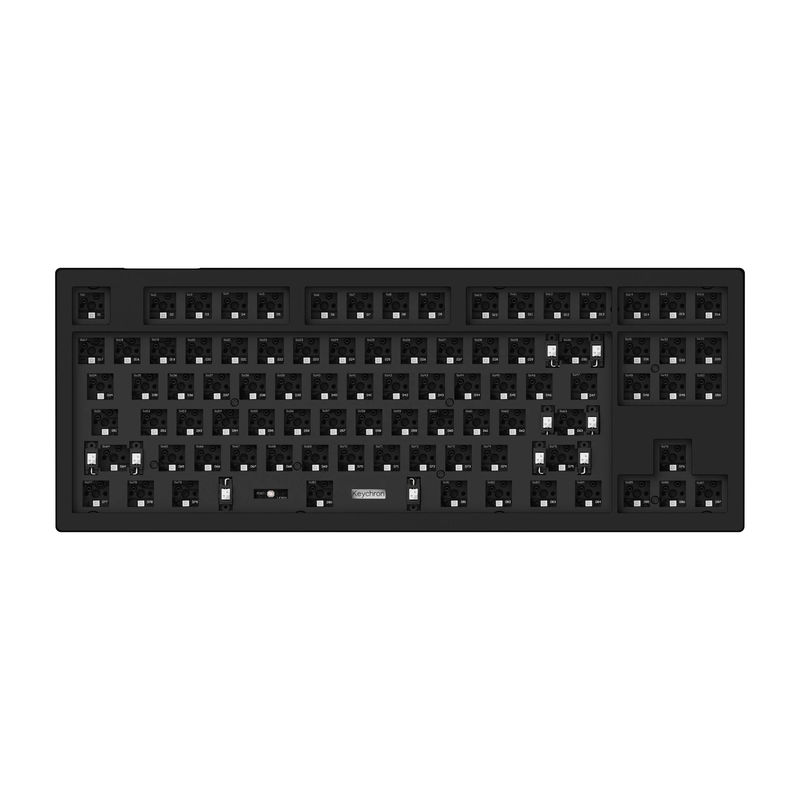 Keychron V3 QMK Custom Mechanical Keyboard - Type:Barebone - Color:Carbon Black (Non-transparent) - Switches:Barebone