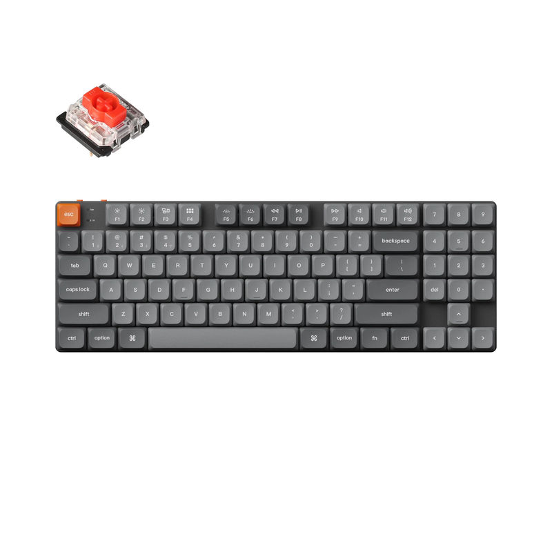Keychron K13 Max QMK/VIA Wireless Custom Mechanical Keyboard - Version:RGB Backlight - Switch Type:Low Profile Gateron Mechanical - Switch Option:Red