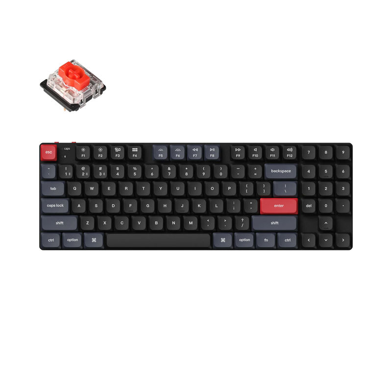 Keychron K13 Pro QMK/VIA Wireless Custom Mechanical Keyboard - Version:RGB Backlight - Switch Type:Low Profile Gateron Mechanical - Switch Option:Red