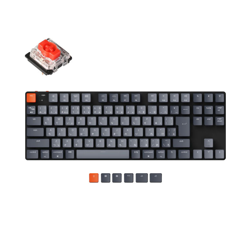 Keychron K1 SE Wireless Mechanical Keyboard (Japan JIS Layout) - Version 5 - Version:White Backlight - Switch Type:Low Profile Gateron Mechanical (Hot-Swappable) - Switch Option:Red