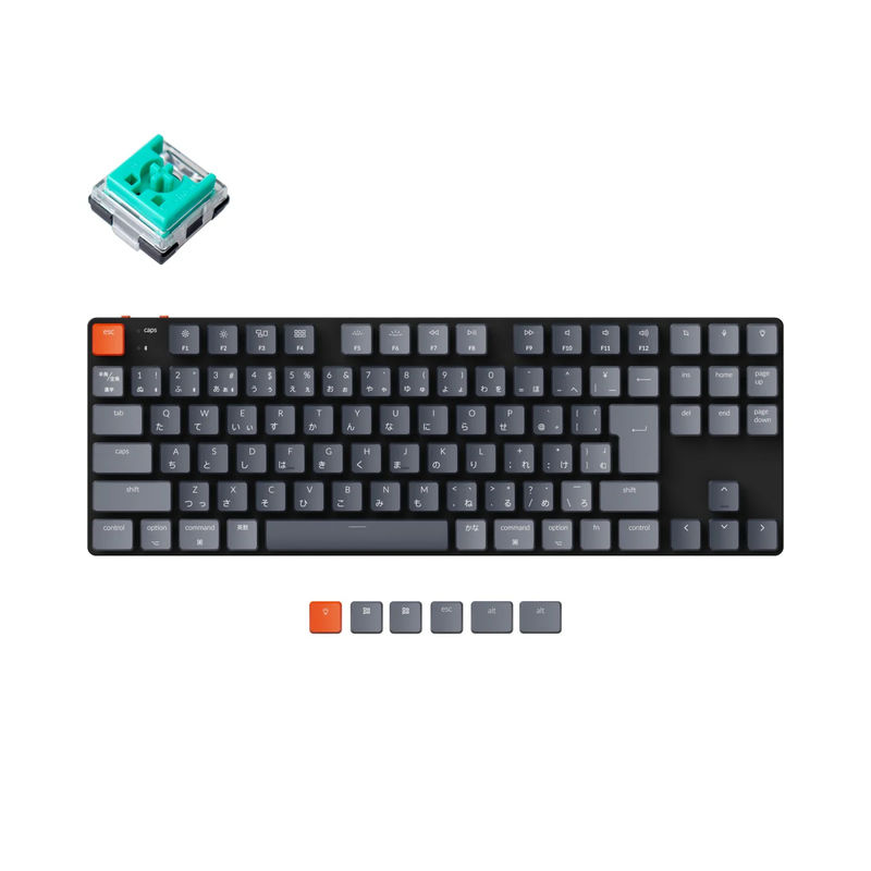 Keychron K1 SE Wireless Mechanical Keyboard (Japan JIS Layout) - Version 5 - Version:RGB Backlight - Switch Type:Low Profile Keychron Optical (Hot-Swappable) - Switch Option:Mint