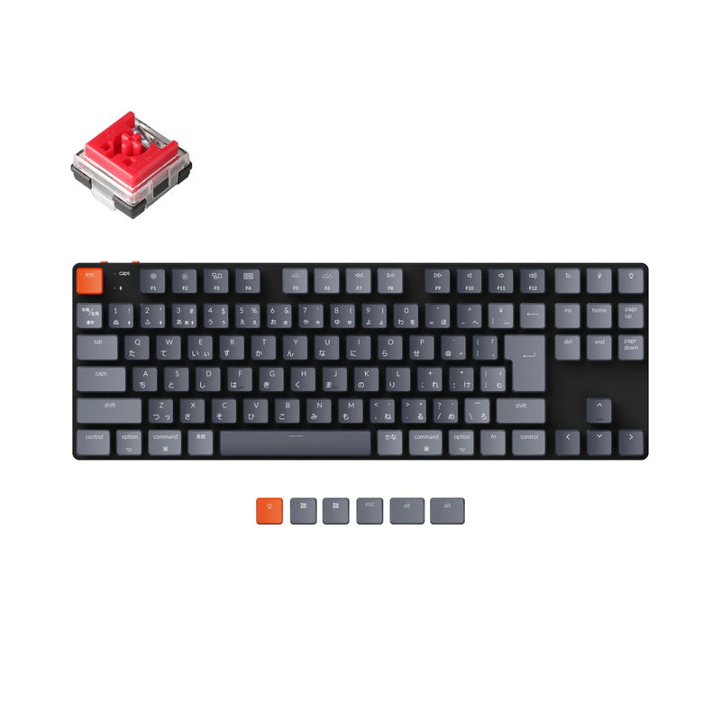 Keychron K1 SE Wireless Mechanical Keyboard (Japan JIS Layout) - Version 5 - Version:RGB Backlight - Switch Type:Low Profile Keychron Optical (Hot-Swappable) - Switch Option:Red