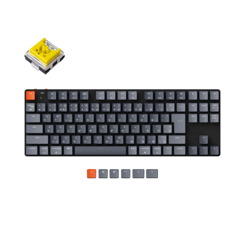Keychron K1 SE Wireless Mechanical Keyboard (Japan JIS Layout) - Version 5 - Version:RGB Backlight - Switch Type:Low Profile Keychron Optical (Hot-Swappable) - Switch Option:Banana