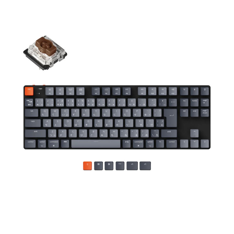 Keychron K1 SE Wireless Mechanical Keyboard (Japan JIS Layout) - Version 5 - Version:White Backlight - Switch Type:Low Profile Gateron Mechanical - Switch Option:Brown