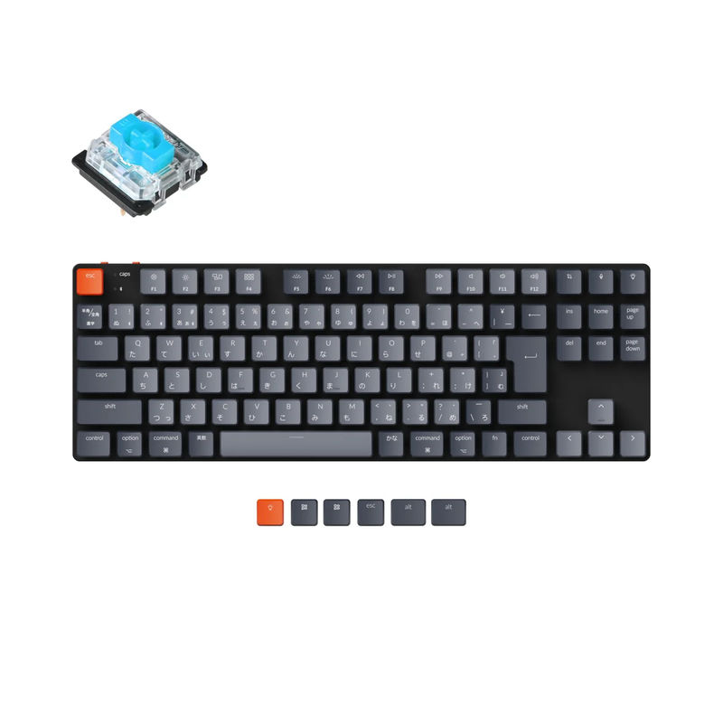 Keychron K1 SE Wireless Mechanical Keyboard (Japan JIS Layout) - Version 5 - Version:White Backlight - Switch Type:Low Profile Gateron Mechanical - Switch Option:Blue
