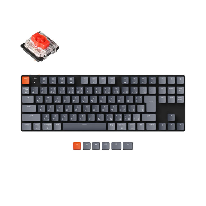 Keychron K1 SE Wireless Mechanical Keyboard (Japan JIS Layout) - Version 5 - Version:RGB Backlight - Switch Type:Low Profile Gateron Mechanical - Switch Option:Red