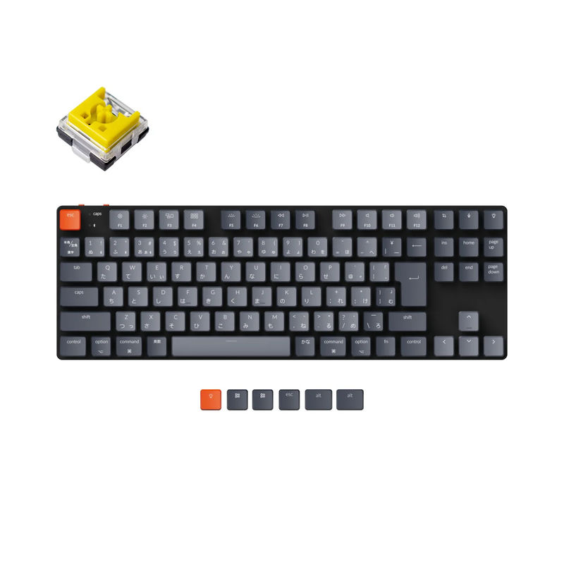 Keychron K1 SE Wireless Mechanical Keyboard (Japan JIS Layout) - Version 5 - Version:White Backlight - Switch Type:Low Profile Keychron Optical (Hot-Swappable) - Switch Option:Banana